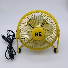 Mini ventilador de escritorio RE Room Essentials modelo USB ME6604-BR amarillo, 2013 - probado, usado segunda mano  Embacar hacia Argentina