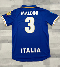 Camiseta deportiva italiana Euro 96 Maldini 3 de fútbol raro vintage talla M segunda mano  Embacar hacia Mexico