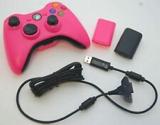 Kit de bateria controle sem fio GENUÍNO Microsoft XBox 360 rosa Play & Charge comprar usado  Enviando para Brazil