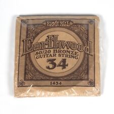Ernie Ball 1434 Earthwood  80/20 Bronze Acoustic Guitar strings - .034w /X6, used for sale  Shipping to South Africa