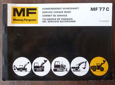 MF77C - Carnet Service MASSEY FERGUSON d'occasion  France