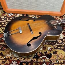 Vintage 1930s Cromwell Gibson Kalamazoo Model G4 Sunburst Archtop Guitar Cased, used for sale  Shipping to South Africa