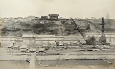 Foto antiga de 1915 Lock and Dam Ohio River guindastes de construção 8x10 comprar usado  Enviando para Brazil