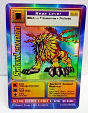 Used, 1999 Digimon SaberLeomon 1st Edition Holo Foil Mega Level St-34 Bandai Card for sale  Shipping to South Africa