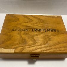 Craftsman Set of 7 Carbide Tip Router Drill Bits 1/4" to 1" in Wood Case for sale  Shipping to South Africa
