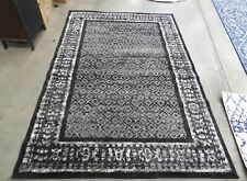 5 1 x 7 6 silver black rug for sale  Easton