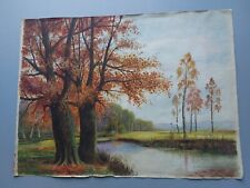 Landscape pond watercolour for sale  LONDON