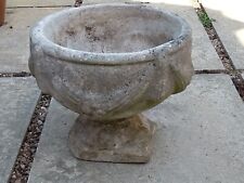 Vintage Concrete Stone Garden Pot / Planter / Urn Garden Decoration, used for sale  RUGBY