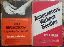 Used, 2 bks lot Hand Reflexology Acupuncture without Needles Mildred Carter HC/DJ for sale  Victoria