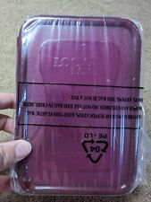 Novo recipiente retangular de trava e trava 6" por marrom violeta plástico armazenamento de alimentos comprar usado  Enviando para Brazil