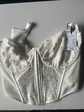 White diamanté corset for sale  ASHTON-UNDER-LYNE