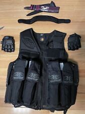 Empire BT Tactical Paintball Vest + 8 Pods, Gloves & Headband, See Photos, used for sale  Shipping to South Africa