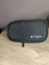 Funda de transporte oficial Sony PS Vita negra rara genuina OEM suave segunda mano  Embacar hacia Argentina