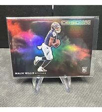Used, 2022 Panini Obsidian Malik Willis Color Blast Rookie Card - Pack Fresh 🔥🔥🔥 for sale  Shipping to South Africa
