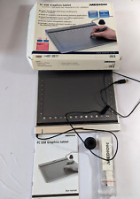 Tableta gráfica Medion y lápiz óptico dibujo PC USB Windows XP Vista Pad retro segunda mano  Embacar hacia Mexico