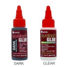 Sassi False Eyelashes Glue DARK or CLEAR Waterproof 1oz *Choose one* for sale  Shipping to South Africa