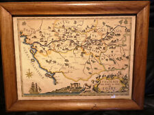 Daniel Derveaux carte ancienne bien encadrée Chateaux des pays du Val de Loire d'occasion  France