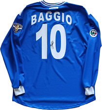 maglia match worn Baggio signed Shirt Brescia 2000 2001 Garman XL Serie A calcio, usato usato  Roma