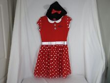 Vestido fantasia juvenil Disney Minnie Mouse bolinhas vermelhas com capuz de orelhas. XL 14/16 comprar usado  Enviando para Brazil