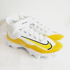 Chuteiras de beisebol Nike React Alpha Huarache 4 moldadas médias brancas amarelas masculinas tamanho 12 comprar usado  Enviando para Brazil