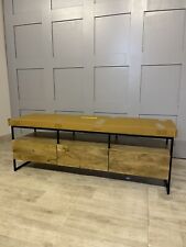Made.com Kilby Wide TV Stand, Light Mango Wood and Glass - New for sale  Shipping to South Africa