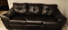 Sofa black bonded for sale  Hampden