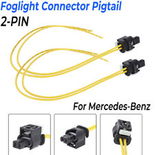 Conector de farol de neblina LED de 2 pinos cauda de porco para Mercedes GL500 GL550 CLS550 W218 W204, usado comprar usado  Enviando para Brazil