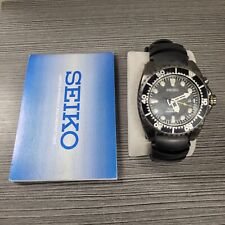 Usado, SEIKO Kinetic Scuba relógio preto masculino 5M62-0BL0 200m mergulhadores estado usado comprar usado  Enviando para Brazil