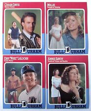 Usado, Juego de 4 tarjetas de béisbol de la película Bull Durham Kevin Costner Crash Davis 1988 segunda mano  Embacar hacia Mexico