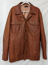 Tan leather blazer for sale  UK