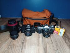 Cámara fotográfica Canon AE-1 35 mm SLR con lente Nikon 50 mm EM lote SIN PROBAR  segunda mano  Embacar hacia Argentina