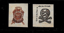 Reimpressões de selos de 1765 em papel genuíno original período 1760  comprar usado  Enviando para Brazil