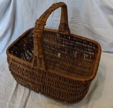 vintage wicker shopping basket for sale  SOUTHSEA