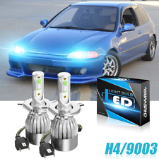 Kit de faróis de LED azul gelo feixe alto/baixo 2x lâmpadas para Honda Civic 1992-2002 2003 comprar usado  Enviando para Brazil