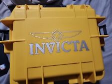 Novo Invicta (3) Três Fendas Resistente ao Impacto Amarelo Estojo de Colecionador/Caixa de Relógio comprar usado  Enviando para Brazil