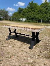 Pied de Table en métal fer forgé  vintage 50 en état correct d'occasion  Bourg-en-Bresse