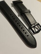 Genuine FOSSIL 22mm Black Leather Watch Band Strap S221432 for sale  Shipping to South Africa