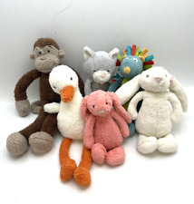 Jellycat Plush Toy Bundle Coral Bunny Monkey Hedgehog Duck Cat #K4 for sale  Shipping to South Africa