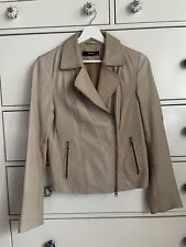 Hallhuber lederjacke beige gebraucht kaufen  Heuchelheim