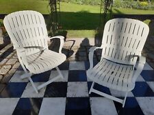 white plastic folding chairs for sale  NEWARK