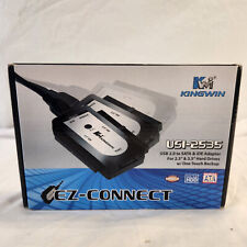 Kingwin EZ-Connect USI-2535 USB 2.0 to SATA & IDE Hard Drive Adapter, used for sale  Shipping to South Africa