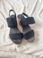 Black wedges size for sale  SOLIHULL