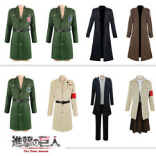 Conjunto completo de roupas cosplay Attack on Titan temporada final jaqueta Eren Halloween comprar usado  Enviando para Brazil