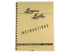 Logan lathe instruction for sale  Goddard