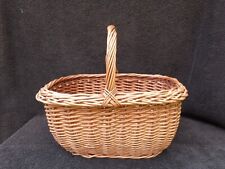 Vintage wicker shopping for sale  WIGSTON