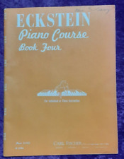 Libro de curso de piano Eckstein cuatro instrucciones individuales o de clase*MANCHAS, ESCRITURA segunda mano  Embacar hacia Argentina