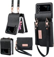 for Samsung Galaxy Z Flip 4 Wallet Case with Built-in Leather Cash credit card for sale  Shipping to South Africa