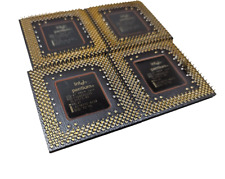 Quantidade 4 Antigo Processador Intel Pentium 233Mhz MMX FV80503-233 CPU SL27S Vintage Dourado comprar usado  Enviando para Brazil