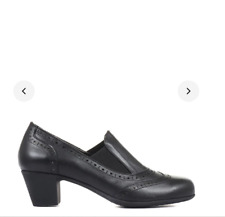 Pavers Black Ladies Leather Slip on Heeled Shoes - Size 8 (EUR 42) for sale  Shipping to South Africa