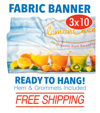 3' x 10' Custom Fabric Banner Full Color - FREE SHIPPING, used for sale  Shipping to South Africa
